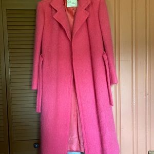 Vintage Pink Long Coat sz L, Auckie Sanft Montreal,